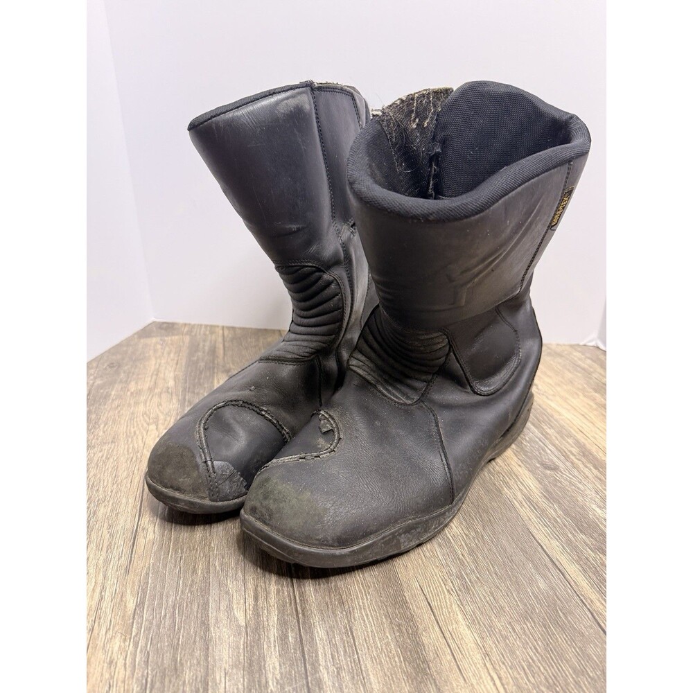 SIDI Gore-Tex Motorcycle Boots Men’s US 9.5 EU 44 Black Leather Touring ADV